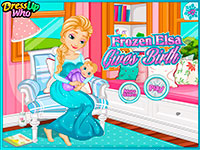 Игра Эльза рожает двойню