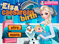 Игра Эльза рожает Игра Эльза рожает